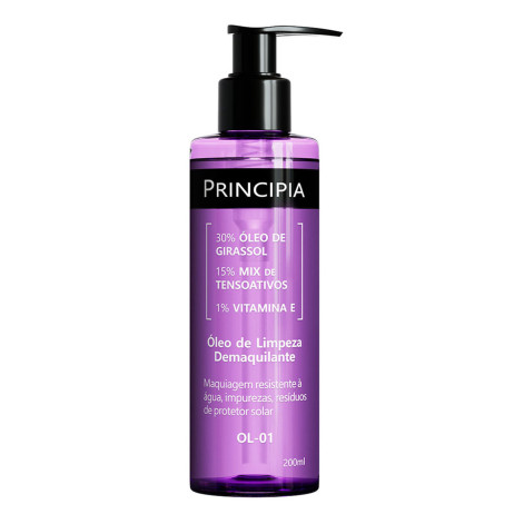 Principia Óleo de Limpeza Demaquilante Facial 30% Óleo de Girassol + 1% Vitamina e Ol-01 com 200ml Principia Óleo de Limpeza Demaquilante Facial 30% Óleo de Girassol + 1% Vitamina e Ol-01 com 200ml