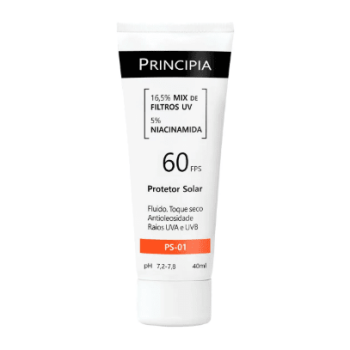 Protetor Solar Facial Principia  PS-01 FPS 60 Toque Seco - 40ml
