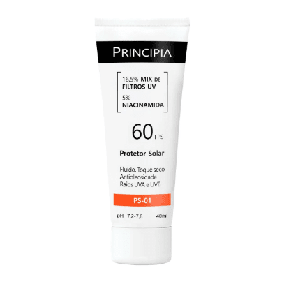 Protetor Solar Facial Principia  PS-01 FPS 60 Toque Seco - 40ml