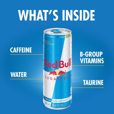 Energético Red Bull Zero Açúcar Sabor Tradicional 250ml