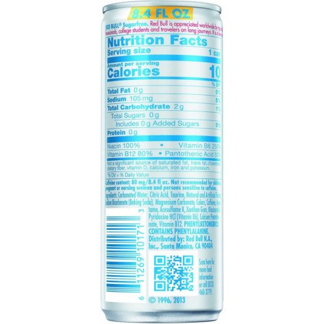 Energético Red Bull Zero Açúcar Sabor Tradicional 250ml