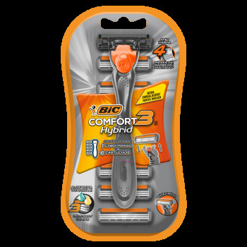 Aparelho de Barbear Comfort 3 Hybrid 3 lâminas Aloe Vera - Bic