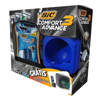 Kit Barb Bic Comft3 2 Blist+ Ampli