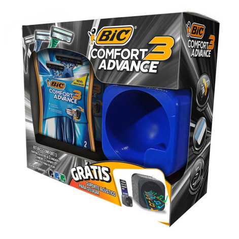 Kit Barb Bic Comft3 2 Blist+ Ampli