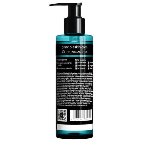 Gel de Limpeza Facial Principia Skincare GL-01 13% Tensoativos + 2% Ácido Salicílico + 5% Glicerina 200g Gel de Limpeza Facial Principia Skincare GL-01 13% Tensoativos + 2% Ácido Salicílico + 5% Glicerina 200g