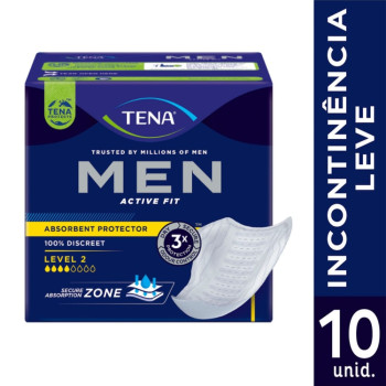 Absorvente para Incontinência Urinária Tena Men Active Fit 10 Unidades