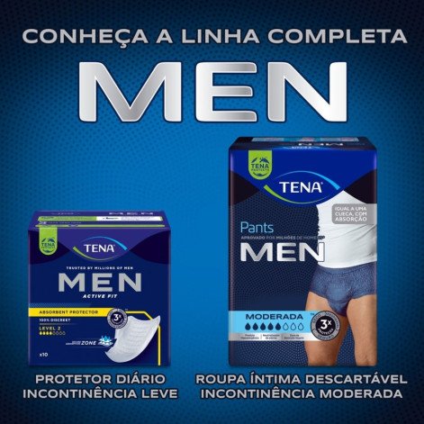 Absorvente para Incontinência Urinária Tena Men Active Fit 10 Unidades