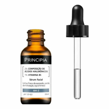 Sérum Facial Hidratante Antissinais Principia Skincare AH-2 Ácido Hialurônico + Vitamina B5 30ml