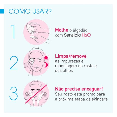 Kit Água Micelar Dermatológica Bioderma Sensibio H2O com 250ml + 100ml Grátis