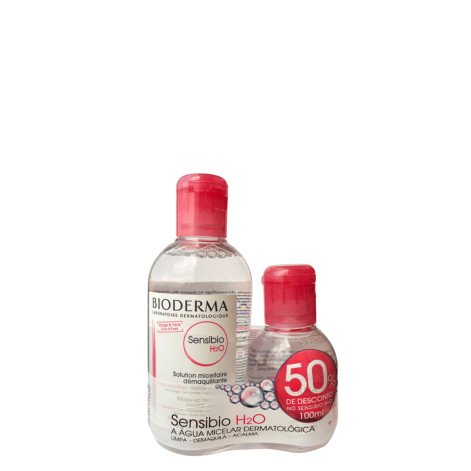 Kit Água Micelar Dermatológica Bioderma Sensibio H2O com 250ml + 100ml Grátis
