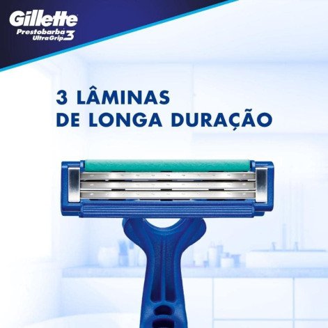 Aparelho de Depilar Gillette Prest3 Ugrip C/2Un