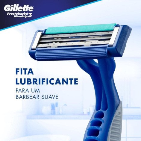 Aparelho de Depilar Gillette Prest3 Ugrip C/2Un