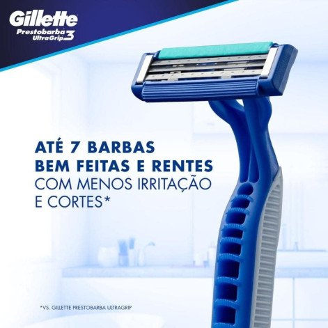 Aparelho de Depilar Gillette Prest3 Ugrip C/2Un
