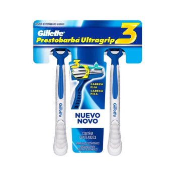 Aparelho de Depilar Gillette Prest Ugrip3 C/2Un