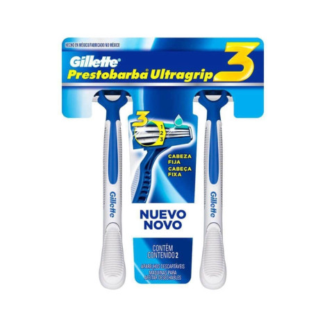 Aparelho de Depilar Gillette Prest Ugrip3 C/2Un