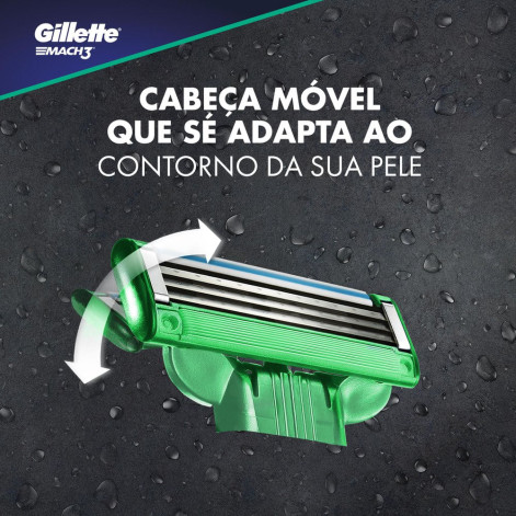 Carga De Aparelho Para Barbear Gillette Mach3 Sensitive Leve 4 Pague 3 Unidades Carga De Aparelho Para Barbear Gillette Mach3 Sensitive Leve 4 Pague 3 Unidades