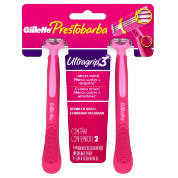 Depil Gillette Prest Ugrip3 C/2Un