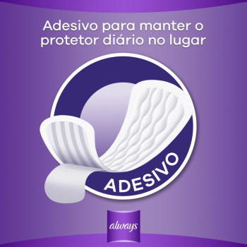 Protetor Diário Always Sem Perfume 40 Unidades