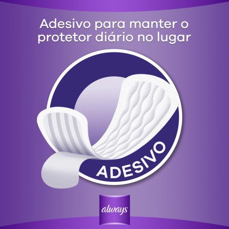 Protetor Diário Always Sem Perfume 40 Unidades Protetor Diário Always Sem Perfume 40 Unidades
