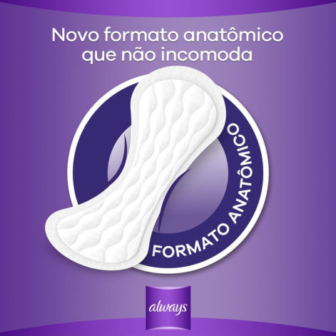 Protetor Diário Always Sem Perfume 40 Unidades Protetor Diário Always Sem Perfume 40 Unidades