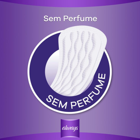 Protetor Diário Always Sem Perfume 40 Unidades Protetor Diário Always Sem Perfume 40 Unidades
