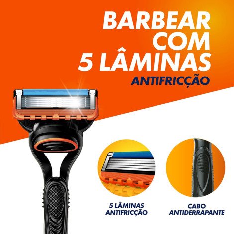 Aparelho de Barbear Gillette Fusion5 + 1 Cartucho Aparelho de Barbear Gillette Fusion5 + 1 Cartucho