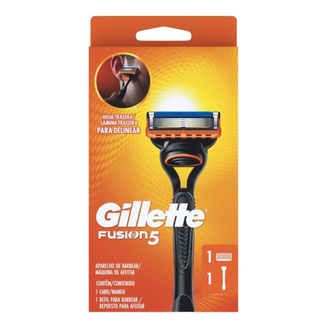 Aparelho de Barbear Gillette Fusion5 + 1 Cartucho Aparelho de Barbear Gillette Fusion5 + 1 Cartucho
