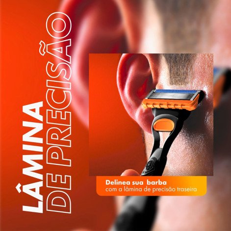 Aparelho de Barbear Gillette Fusion5 + 1 Cartucho Aparelho de Barbear Gillette Fusion5 + 1 Cartucho