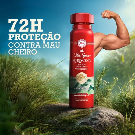 Desodorante Antitranspirante Old Spice Aerossol Refrescante 150ml Desodorante Antitranspirante Old Spice Aerossol Refrescante 150ml