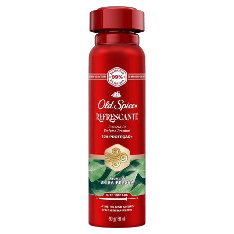 Desodorante Antitranspirante Old Spice Aerossol Refrescante 150ml Desodorante Antitranspirante Old Spice Aerossol Refrescante 150ml