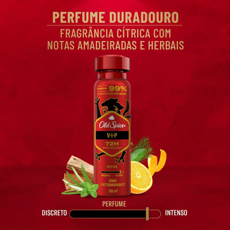 Desodorante Antitranspirante Spray Old Spice Vip 150ml Desodorante Antitranspirante Spray Old Spice Vip 150ml