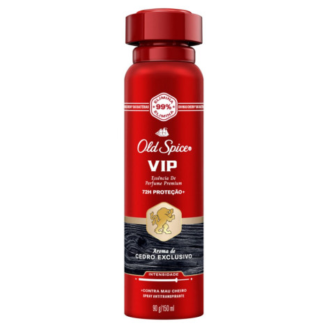 Desodorante Antitranspirante Spray Old Spice Vip 150ml Desodorante Antitranspirante Spray Old Spice Vip 150ml