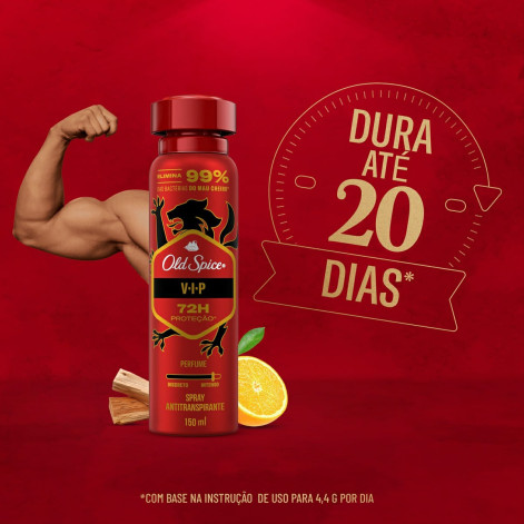 Desodorante Antitranspirante Spray Old Spice Vip 150ml Desodorante Antitranspirante Spray Old Spice Vip 150ml