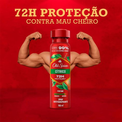 Desodorante Antitranspirante Aerossol Masculino Old Spice Cítrico 150ml