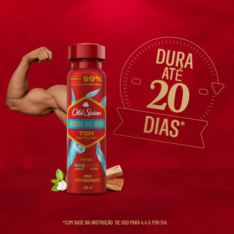 Desodorante Antitranspirante Spray Old Spice Brisa do Mar 150ml Desodorante Antitranspirante Spray Old Spice Brisa do Mar 150ml