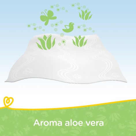Lenços Umedecidos Pampers Aroma de Aloe Vera 48 Unidades