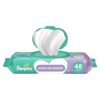 Lenço Umedecido Pampers Aroma de Lavanda 48 unidades