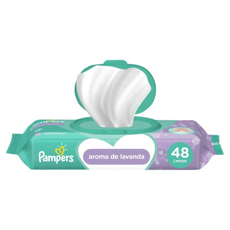 Lenço Umedecido Pampers Aroma de Lavanda 48 unidades