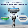 Carga Para Aparelho De Barbear Gillette Mach3 4 unidades Carga Para Aparelho De Barbear Gillette Mach3 4 unidades
