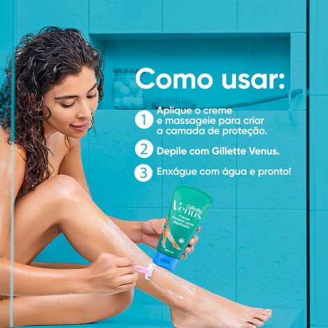 Creme para Depilação Gillette Venus com Óleo de Amêndoas 150mL Creme para Depilação Gillette Venus com Óleo de Amêndoas 150mL