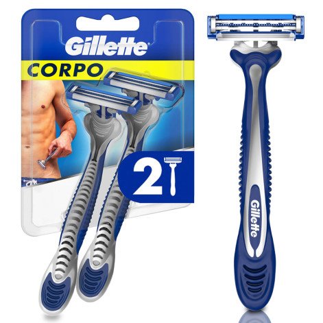 Aparelho De Depilação Corporal Gillette Corpo Descartável 2 unidades