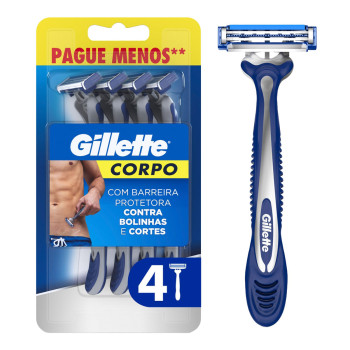 Aparelhos Descartáveis para depilação Gillette Corpo 4 unidades