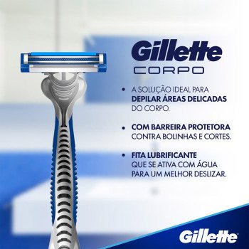 Aparelhos Descartáveis para depilação Gillette Corpo 4 unidades