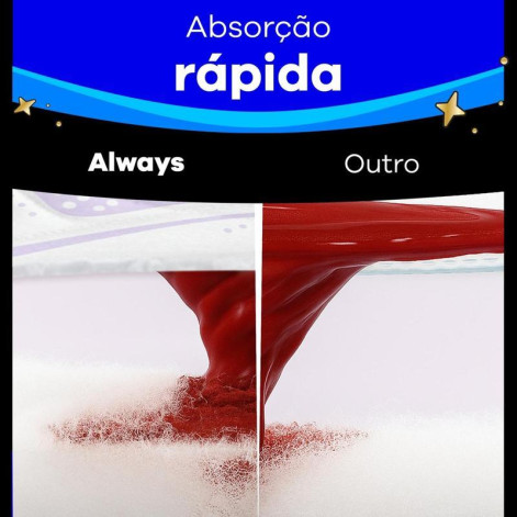 Absorvente Always Noite Ultra Suave com Abas Fluxo Muito Intenso 26 Unidades Absorvente Always Noite Ultra Suave com Abas Fluxo Muito Intenso 26 Unidades