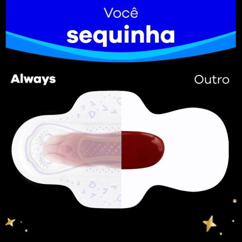 Absorvente Always Noite Ultra Suave com Abas Fluxo Muito Intenso 26 Unidades Absorvente Always Noite Ultra Suave com Abas Fluxo Muito Intenso 26 Unidades