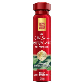 Desodorante Antitranspirante Old Spice Aerossol  Refrescante 250ml