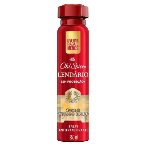 Desodorante Antitranspirante Old Spice Aerossol Lendário 250 ml
