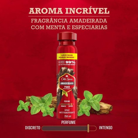 Desodorante Aerosol Old Spice Amadeirado 250ML Desodorante Aerosol Old Spice Amadeirado 250ML