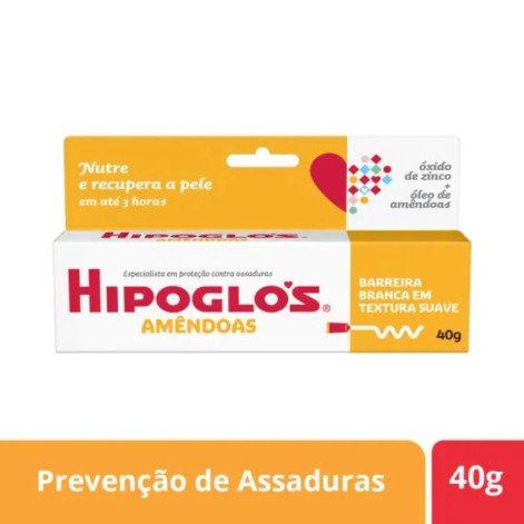 Hipoglós Amêndoas Creme Preventivo De Assaduras, 40g