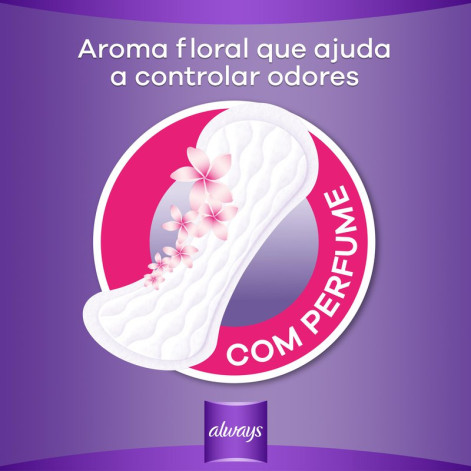 Protetores Diários Always Com Perfume 15 Unidades Protetores Diários Always Com Perfume 15 Unidades